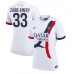 Maillot de foot Paris Saint-Germain Warren Zaire-Emery #33 Extérieur vêtements Femmes 2024-25 Manches Courtes